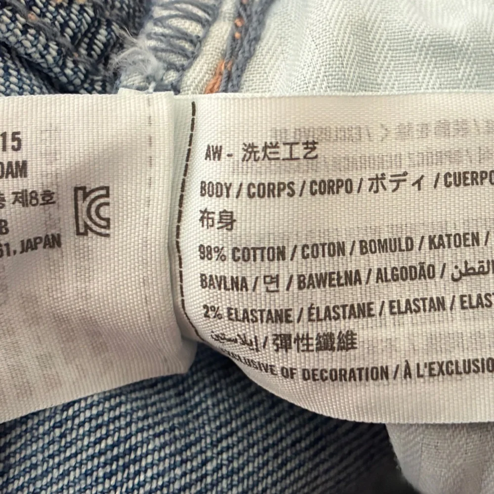 Hollister Distressed Blue Straight-Leg Dad Jeans Size 00